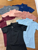 Blusa com zíper poliamida